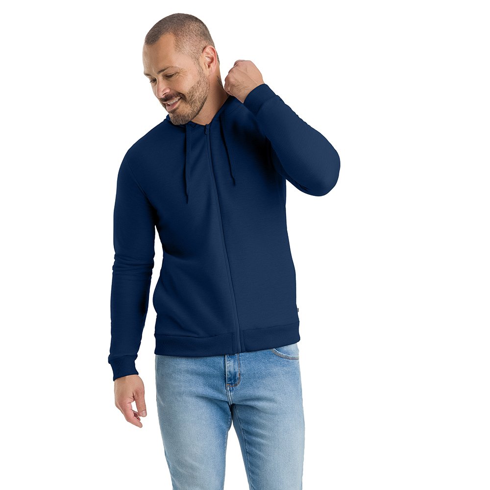 JAQUETA MASCULINA TZE COM CAPUZ E BOLSOS