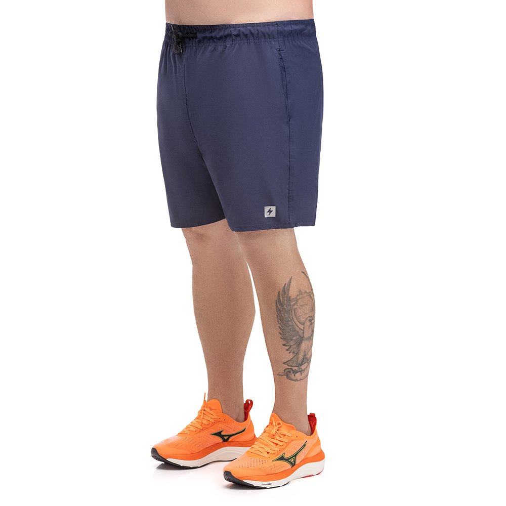 SHORT MASCULINA ENDORFINA, COM BOLSOS E APLIQUE