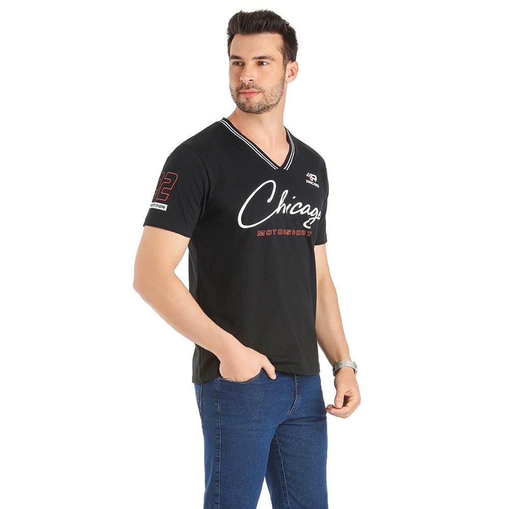 CAMISETA MASCULINA TZE COM RETILÍNEA E ESTAMPAS