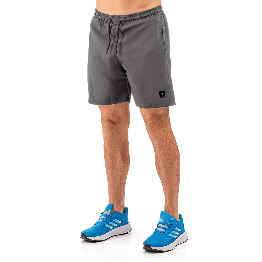 YA−MAN★HRF-3 SHORT MASCULINA ENDORFINA, COM BOLSOS E APLIQUE