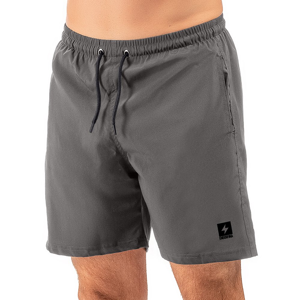 SHORT MASCULINA ENDORFINA, COM BOLSOS E APLIQUE